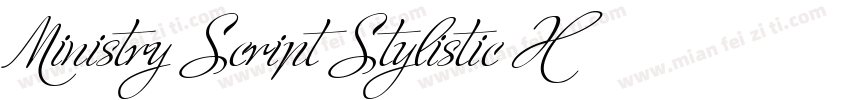 Ministry Script Stylistic HFF字体转换